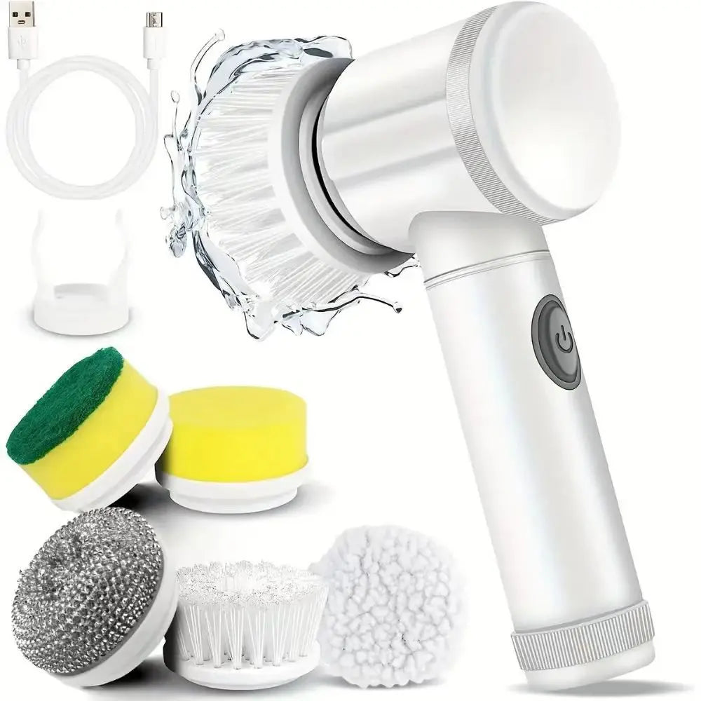 Electric Cleaning Brush Multipurpose Scrubber for Dishes Bathtub Sink Shower Kitchen Bathroom Household Deep Cleaning Tool