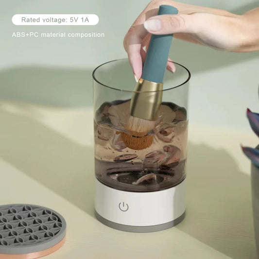 Makeup Brush Washing Machine USB Powered Automatic Brush Cleaner Spinner Machine Portable for All Size Beauty Makeup Brushes Set