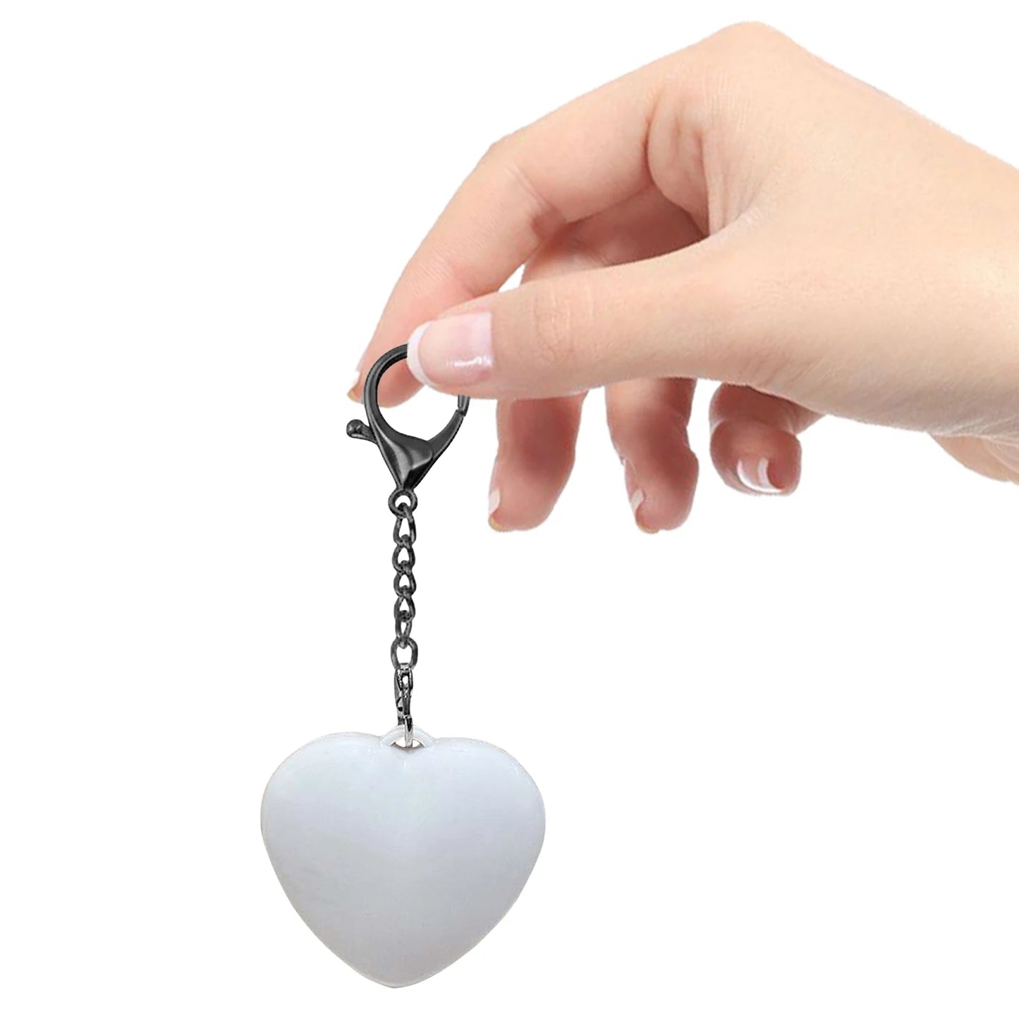 Heart Purses Keychain Touch Mini Bag Lights with LED Automatic Sensor Hearts Shaped Night Light for Women Girls Gift
