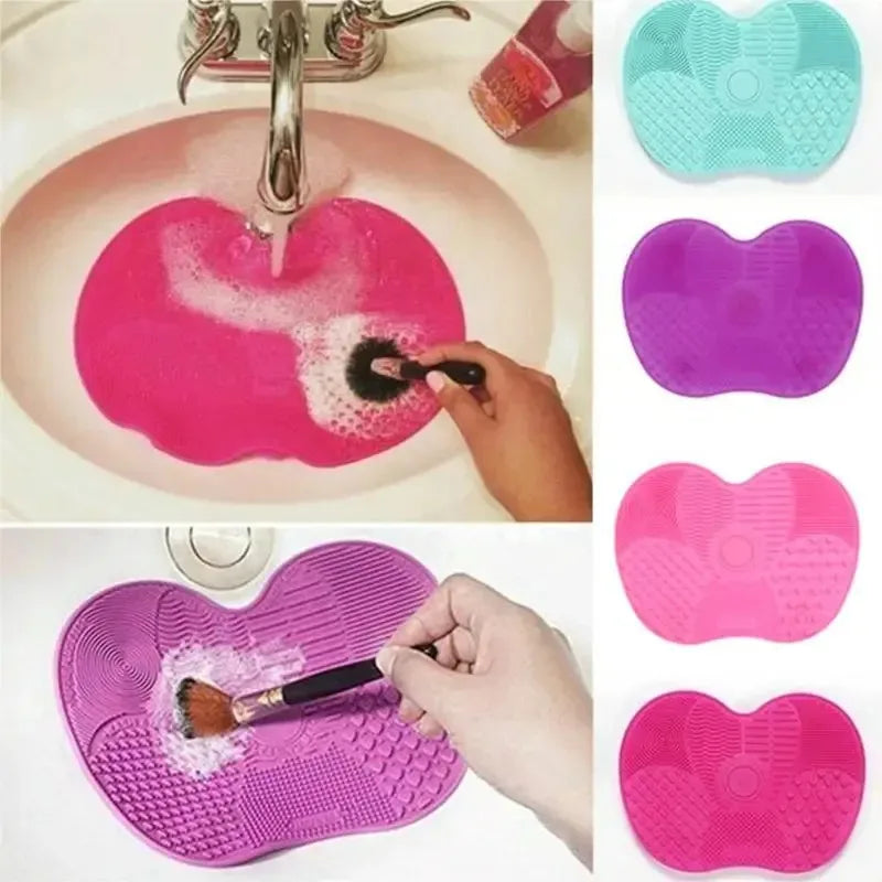 1-3pcs Silicone Brush Cleaner Cosmetic Make Up Washing Brush Gel Cleaning Mat Foundation Makeup Brush Cleaner Pad Scrubbe Board