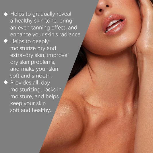Tanning Lotion Face Body Self Tanner Sunless Browning Streak-Free Fake Tan Fast Bronzer Outdoor Sun Indoor Tan Accelerator Cream