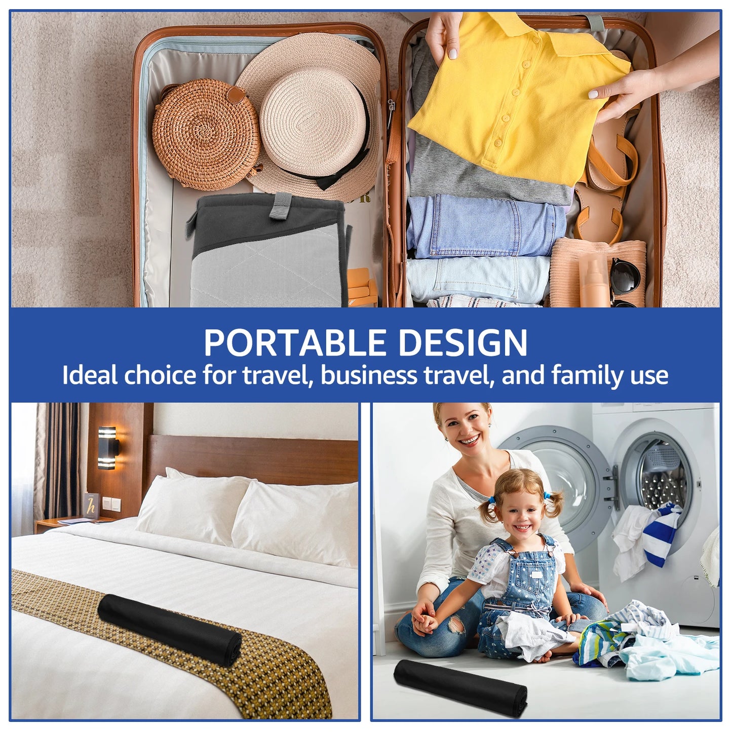 Over The Door Ironing Board Vertical Clothes Steamer Pad  Heat Resistant Clothing Care Pad for Handheld Steamer 45.27×18.89 inch