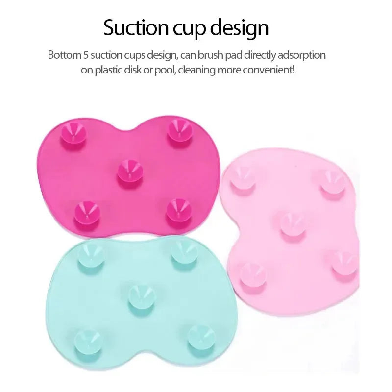 1-3pcs Silicone Brush Cleaner Cosmetic Make Up Washing Brush Gel Cleaning Mat Foundation Makeup Brush Cleaner Pad Scrubbe Board