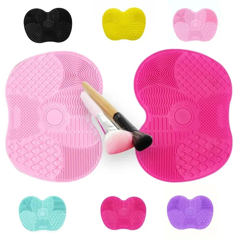 1-3pcs Silicone Brush Cleaner Cosmetic Make Up Washing Brush Gel Cleaning Mat Foundation Makeup Brush Cleaner Pad Scrubbe Board